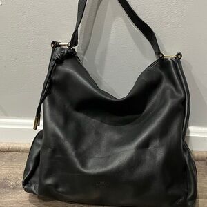 Vince Camuto Black Leather Hobo Bag, good condition